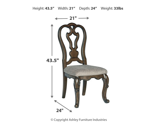 Maylee Dining Table and 6 Chairs Signature Design by Ashley®