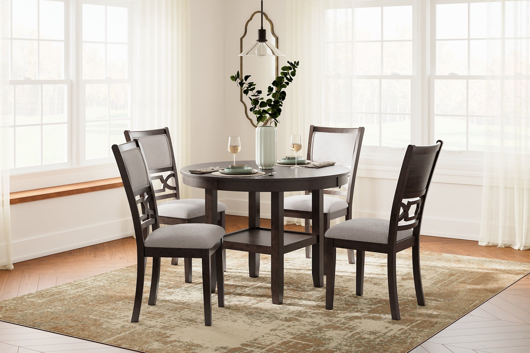 Langwest Dining Room Table Set (5/CN) Signature Design by Ashley®