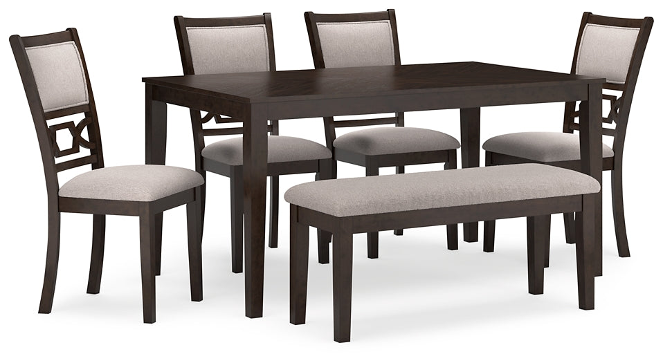 Langwest Dining Room Table Set (6/CN) Signature Design by Ashley®