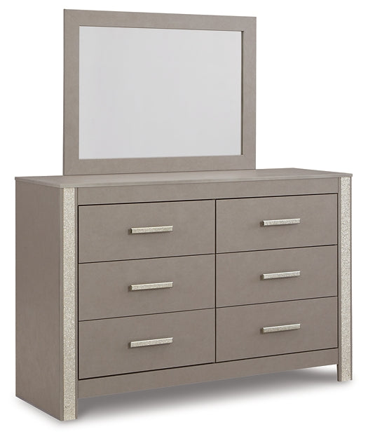 Surancha Full Panel Bed with Mirrored Dresser and 2 Nightstands Signature Design by Ashley®
