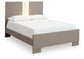 Surancha Full Panel Bed with Mirrored Dresser and 2 Nightstands Signature Design by Ashley®