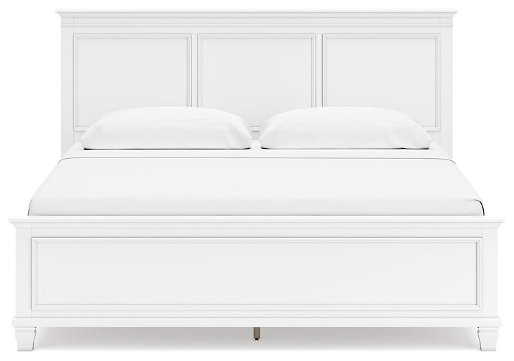 Fortman King Panel Bed with Mirrored Dresser and 2 Nightstands Signature Design by Ashley®