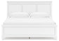 Fortman King Panel Bed with Mirrored Dresser and 2 Nightstands Signature Design by Ashley®
