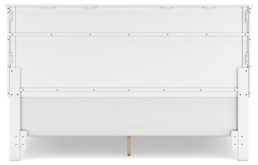Fortman King Panel Bed with Mirrored Dresser and 2 Nightstands Signature Design by Ashley®