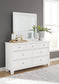 Fortman King Panel Bed with Mirrored Dresser and 2 Nightstands Signature Design by Ashley®