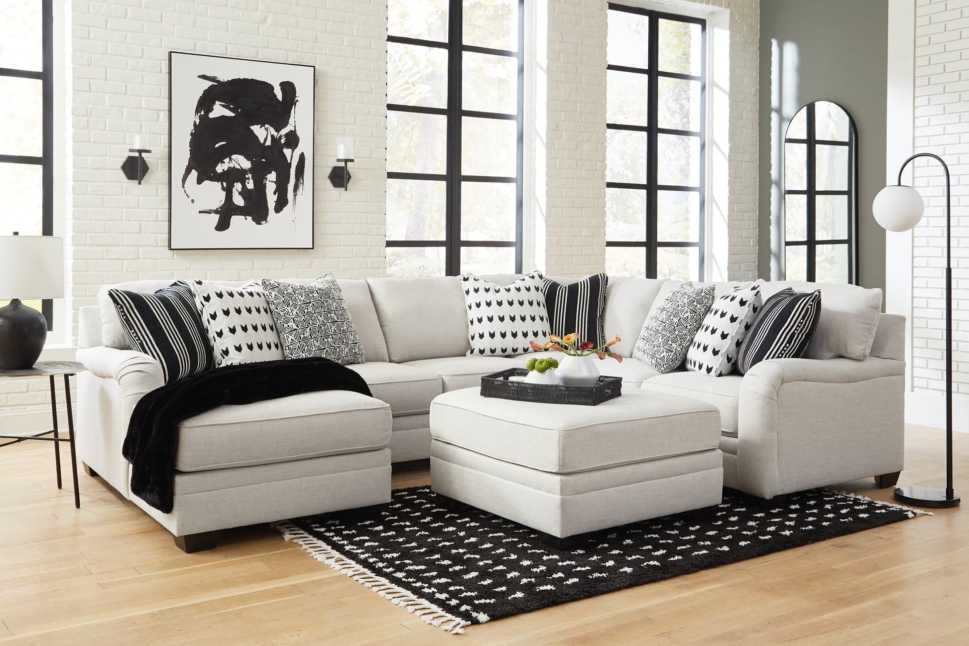 Huntsworth 4-Piece Sectional with Ottoman Signature Design by Ashley®