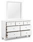 Fortman Queen Panel Bed with Mirrored Dresser, Chest and Nightstand Signature Design by Ashley®