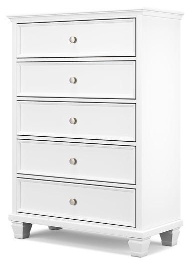 Fortman Queen Panel Bed with Mirrored Dresser, Chest and Nightstand Signature Design by Ashley®