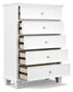 Fortman Queen Panel Bed with Mirrored Dresser, Chest and Nightstand Signature Design by Ashley®