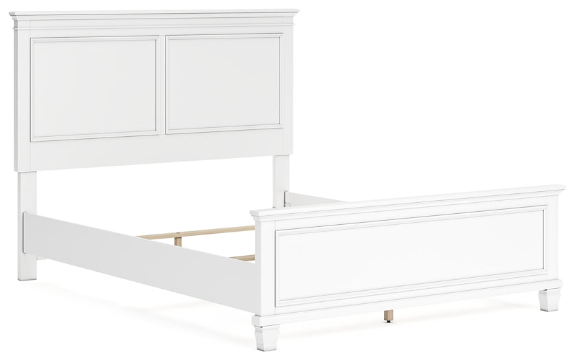 Fortman Queen Panel Bed with Mirrored Dresser, Chest and Nightstand Signature Design by Ashley®