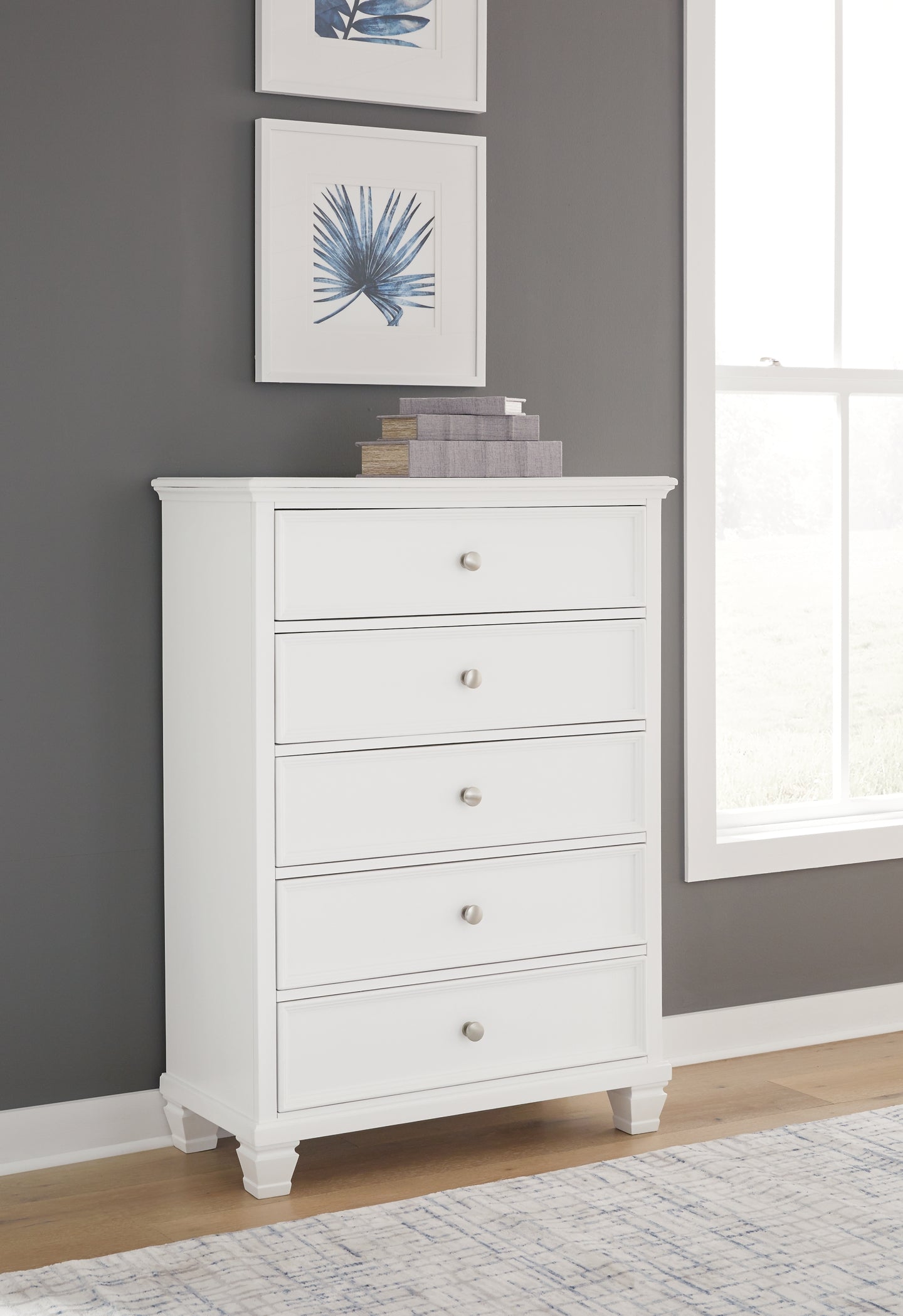 Fortman Queen Panel Bed with Mirrored Dresser, Chest and Nightstand Signature Design by Ashley®