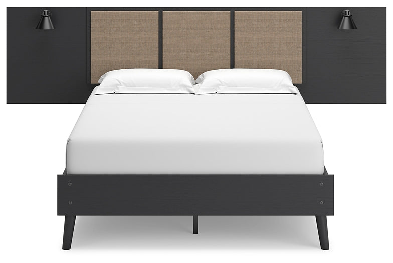 Charlang Full Panel Platform Bed with Dresser Signature Design by Ashley®
