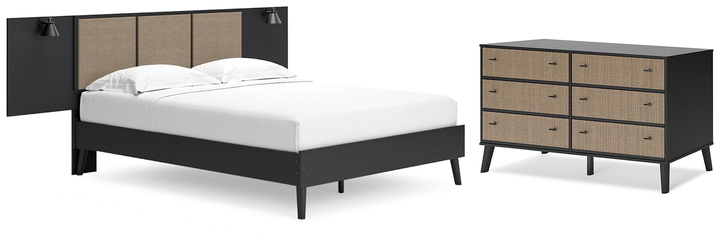 Charlang Full Panel Platform Bed with Dresser Signature Design by Ashley®