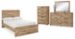 Hyanna Full Panel Storage Bed with Mirrored Dresser and Chest Signature Design by Ashley®