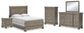 Lexorne Queen Sleigh Bed with Mirrored Dresser, Chest and Nightstand Signature Design by Ashley®