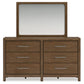 Cabalynn King Panel Bed with Storage with Mirrored Dresser, Chest and Nightstand Signature Design by Ashley®