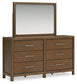 Cabalynn King Panel Bed with Storage with Mirrored Dresser, Chest and Nightstand Signature Design by Ashley®