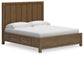 Cabalynn King Panel Bed with Storage with Mirrored Dresser, Chest and Nightstand Signature Design by Ashley®