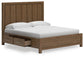 Cabalynn King Panel Bed with Storage with Mirrored Dresser, Chest and Nightstand Signature Design by Ashley®