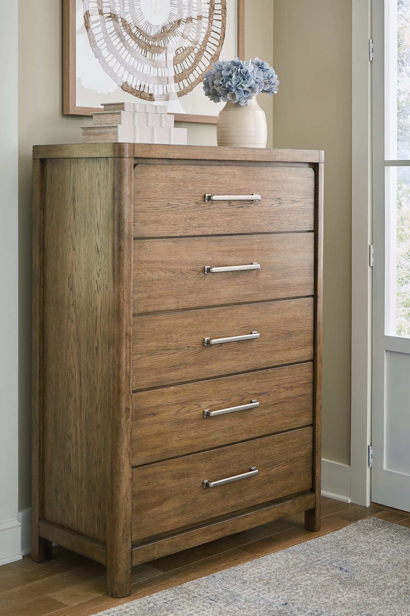 Cabalynn King Panel Bed with Storage with Mirrored Dresser, Chest and Nightstand Signature Design by Ashley®