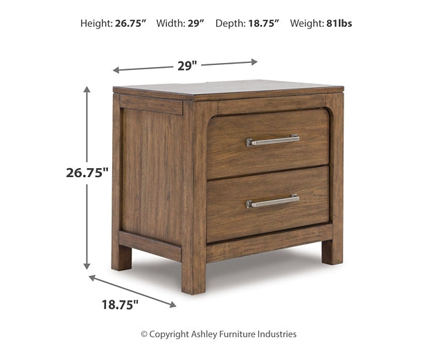 Cabalynn King Panel Bed with Storage with Mirrored Dresser, Chest and Nightstand Signature Design by Ashley®