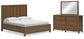 Cabalynn King Panel Bed with Storage with Mirrored Dresser Signature Design by Ashley®