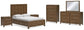 Cabalynn Queen Panel Bed with Storage with Mirrored Dresser, Chest and 2 Nightstands Signature Design by Ashley®