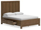 Cabalynn Queen Panel Bed with Storage with Mirrored Dresser and Chest Signature Design by Ashley®
