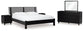 Danziar King Panel Bed with Mirrored Dresser and 2 Nightstands Signature Design by Ashley®