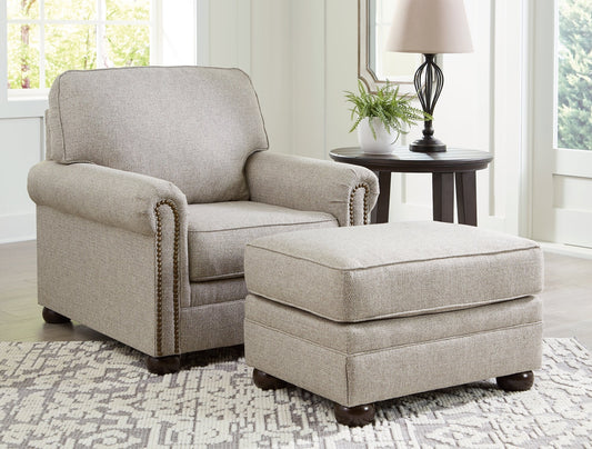 Gaelon Chair and Ottoman Signature Design by Ashley®