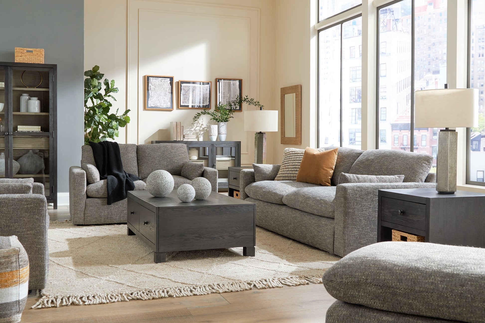 Dramatic Sofa, Loveseat, Chair and Ottoman Benchcraft®
