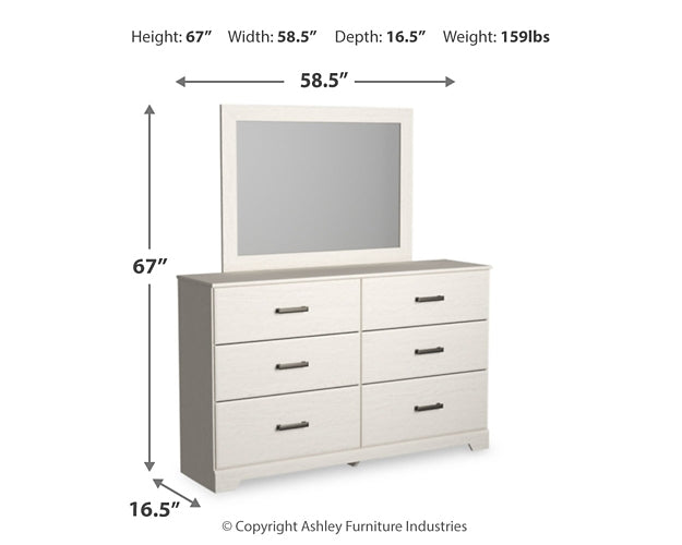 Stelsie Twin Panel Bed with Mirrored Dresser, Chest and 2 Nightstands Signature Design by Ashley®