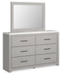 Cottonburg King Panel Bed with Mirrored Dresser and Nightstand Signature Design by Ashley®