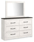 Gerridan King Panel Bed with Mirrored Dresser and Nightstand Signature Design by Ashley®