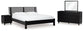 Danziar Queen Panel Bed with Mirrored Dresser and Nightstand Signature Design by Ashley®