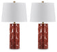 Jacemour Ceramic Table Lamp (2/CN) Signature Design by Ashley®