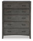 Montillan Queen Panel Bed with Mirrored Dresser, Chest and Nightstand Signature Design by Ashley®
