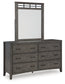 Montillan Queen Panel Bed with Mirrored Dresser, Chest and Nightstand Signature Design by Ashley®
