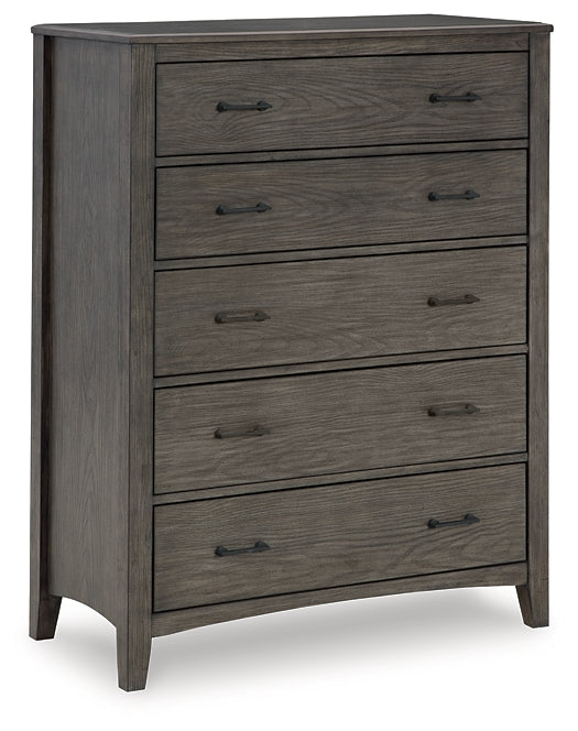 Montillan Queen Panel Bed with Mirrored Dresser, Chest and Nightstand Signature Design by Ashley®