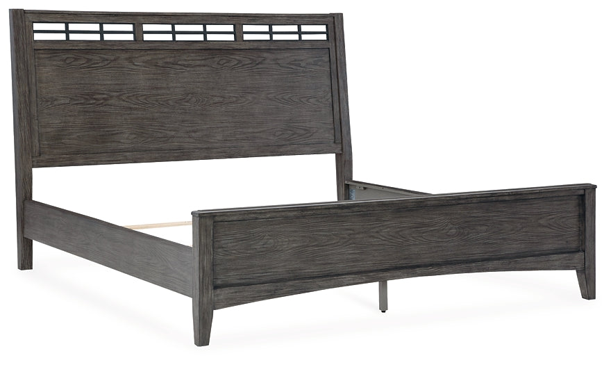 Montillan Queen Panel Bed with Mirrored Dresser, Chest and Nightstand Signature Design by Ashley®