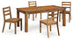 Dressonni Dining Table and 4 Chairs Signature Design by Ashley®
