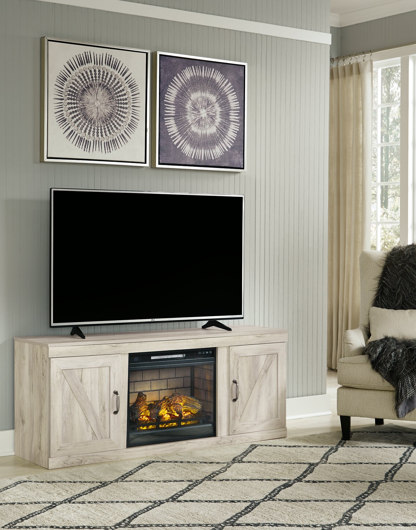 Bellaby 4-Piece Entertainment Center with Electric Fireplace Signature Design by Ashley®
