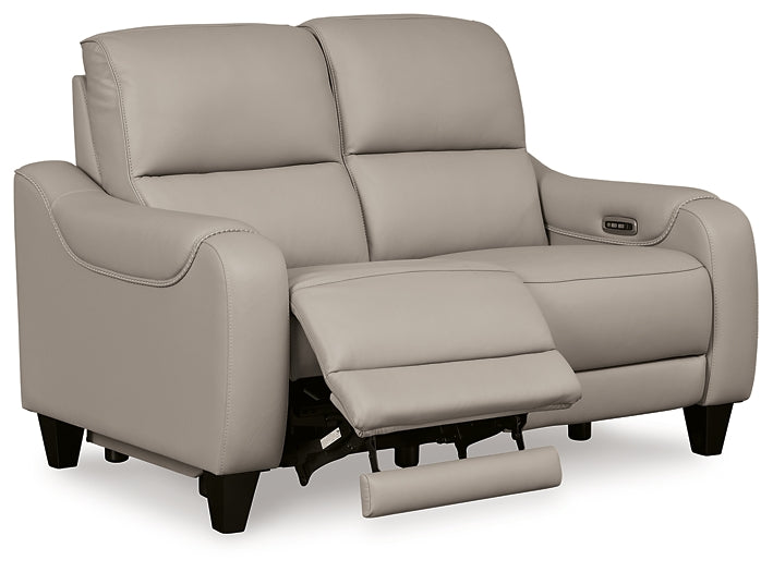 Mercomatic PWR REC Loveseat/ADJ Headrest Signature Design by Ashley®