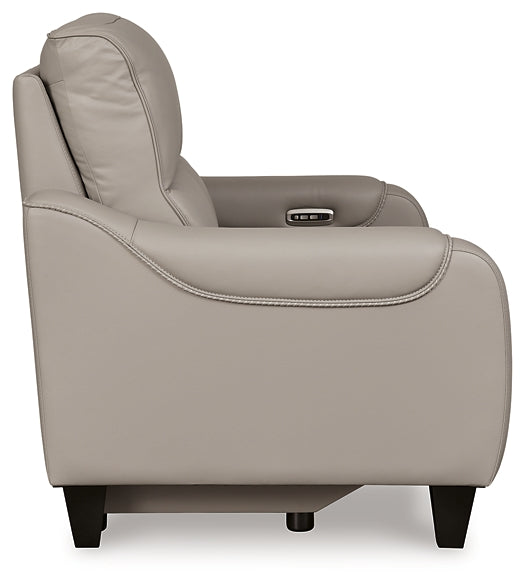 Mercomatic PWR REC Loveseat/ADJ Headrest Signature Design by Ashley®