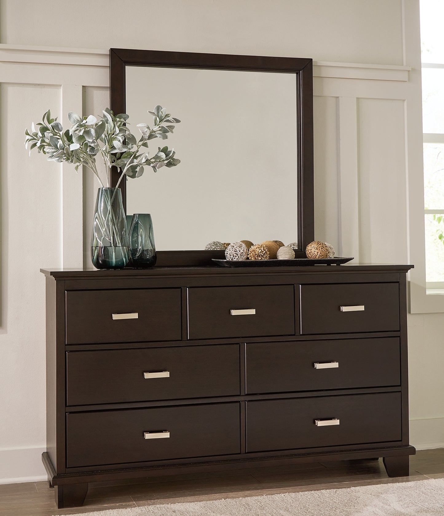 Covetown Twin Panel Bed with Mirrored Dresser Signature Design by Ashley®