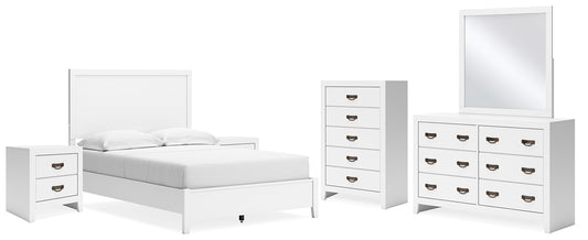 Binterglen Full Panel Bed with Mirrored Dresser, Chest and 2 Nightstands Signature Design by Ashley®