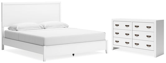 Binterglen King Panel Bed with Dresser Signature Design by Ashley®