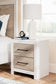 Charbitt King Panel Bed with Mirrored Dresser and Nightstand Signature Design by Ashley®