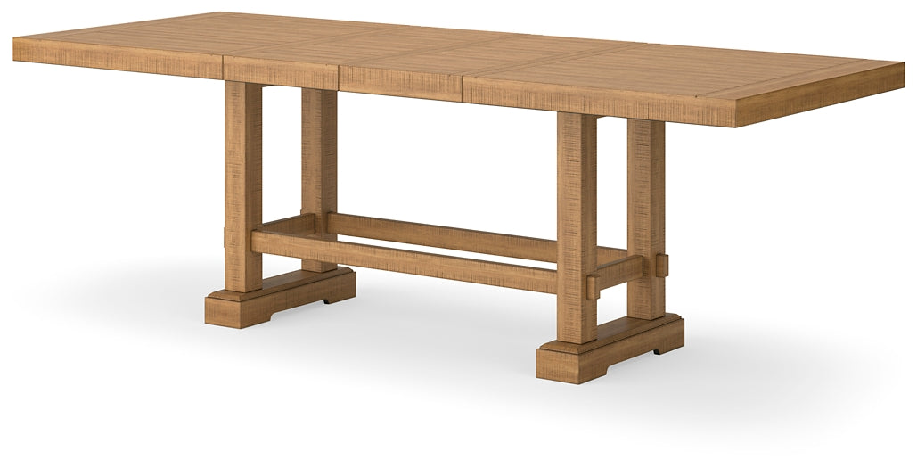 Havonplane Counter Height Dining Table and 2 Barstools and Bench Signature Design by Ashley®