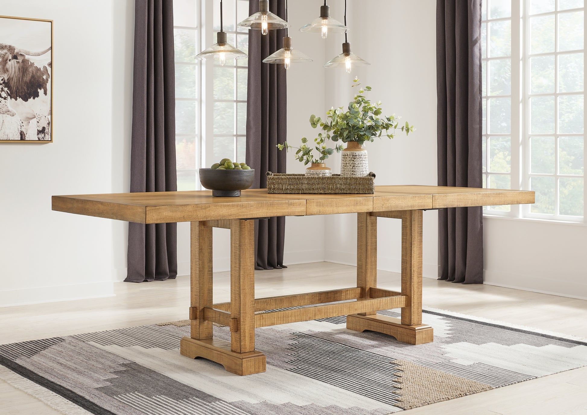 Havonplane Counter Height Dining Table and 2 Barstools and Bench Signature Design by Ashley®